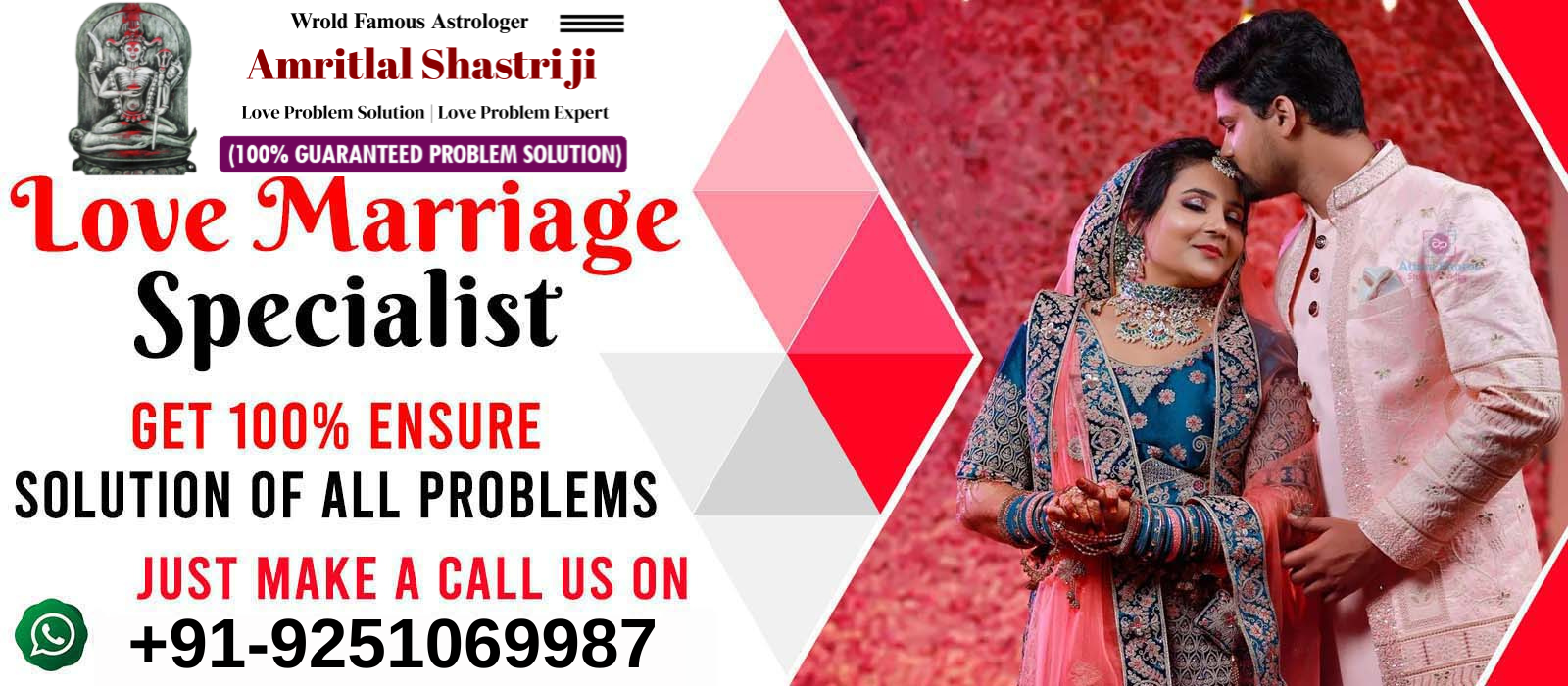  Astrologer Amritlal Shastri +91-9251069987